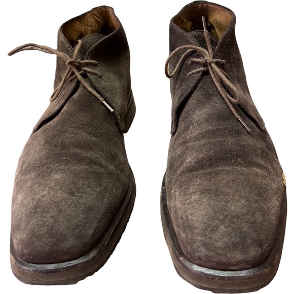 Ermenegildo Zegna Brown Suede Chukka Boots Mens US 10 EE - Picture 4 of 9